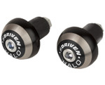 Driven Halo Black/Silver Bar Ends (DHBEW-BK)