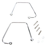 Cobra Saddlebag Supports Chrome (02-6270)