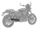 Cobra El Diablo Black 4.5" Slip-On Muffler (6511B)