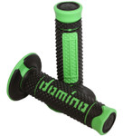 Domino Diamonte Handlebar Grips | Twist Throttle | Black/Green (A26041C4440A7-0)