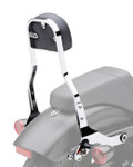 Cobra Detachable Chrome 14" High Backrest Kit w/Squared Black Pad (602-2041)