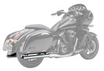 Cobra Classic 4" Chrome Slip-On Mufflers w/Straight-Cut Tips (4230)