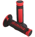 Domino Diamonte Handlebar Grips | Twist Throttle | Black/Red (A26041C4240A7-0)