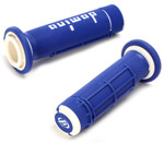 Domino ATV Blue/White 1/2 Waffle Handlebar Grips (A18041C4648A7-0)