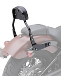 Cobra Detachable 11" High Square Pad Black Sissy Bar Backrest Kit (602-2025B)