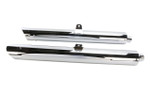 Cobra Classic 4" Chrome Slip-On Mufflers w/Scalloped Tip (1216)