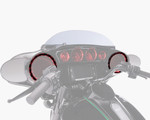 Ciro Front Speaker Accents Black w/LED Lights (42101)