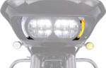 Ciro Fang Chrome Headlight Bezel Side Light Kit for '15-up Road Glides (45250)