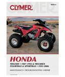 Clymer Repair/Service Manual '87-92 Honda TRX250X, '93-06 TRX300EX (M456-4)