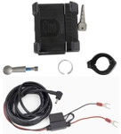 Ciro Smartphone/GPS Holder w/Charger Black w/7/8" and 1" Bar Mount (50213)