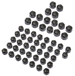Ciro Black Diamond-Cut Crown Engine Bolt Cap Set (70022)