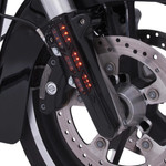Ciro Black Lower Fork Leg Covers w/Lighted LED (43003)