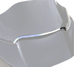Ciro Chrome Center Windshield Trim 2015+ Harley Road Glide (11052)