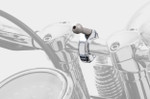 Ciro Universal 7/8" & 1" Chrome Handlebar Accessory Clamp Kit (50128)
