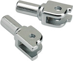 Biltwell M-Eight Replacement Chrome Driver Footpeg Clevises (0107-1640-05)