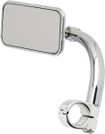 Biltwell Rectangular Chrome 7/8" Clamp-On Utility Mirror (6502-278-501)
