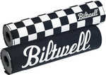 Biltwell Handlebar Cross Bar Pad | Reversible | Black/White (6901-650)
