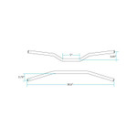 Biltwell Tracker Mid Chrome Handlebars (6008-1052)