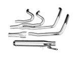 Bassani Road Rage Long 24" Straight-Can Chrome 2-into-1 Exhaust System (1D28R)