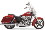 Bassani Road Rage Long 24" Straight-Can Chrome 2-into-1 Exhaust System (1D28R)