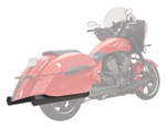 Bassani 4" DNT Straight-Can Slip-On Mufflers Black w/Black End Caps (1F72DNT5B)