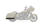Bassani 4" Slip-On Quick Change Mufflers Black w/out End Caps (1F740B)