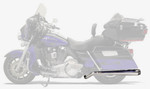 Bassani Pseudo Left Side Chrome Megaphone Muffler w/Machined Flutes (1F59R)