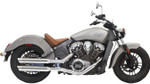 Bassani 3" Chrome Slip-On Mufflers w/Slash-Cut Ends (8S27SC)