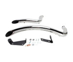 Bassani Radial Sweepers Chrome Exhaust System w/Chrome Heat Shields (1SD1F)