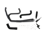 Bassani Road Rage Short Upswept 12" Megaphone Black 2-into-1 Exhaust (14222J)