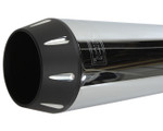 Bassani Road Rage 21" Long Megaphone Chrome 2-into-1 Exhaust System (13311R)