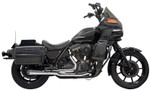 Bassani Road Rage Short 21" Megaphone Chrome 2-into-1 Exhaust System (1FXRF)