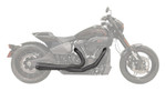 Bassani Road Rage Short 15.5" Megaphone Black 2-into-1 Exhaust System (1S94RB)