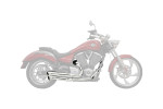 Bassani Pro Street Chrome Exhaust System w/Turn Out Ends (6V23D)