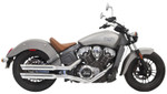 Bassani 3" Chrome Slip-On Mufflers w/Slash-Cut Ends (8S17SC)