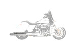 Bassani 4" Slip-On Quick Change Chrome Mufflers w/out End Caps (1F740)
