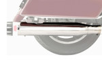 Bassani 4" Slip-On Quick Change Chrome Mufflers w/out End Caps (1F740)