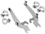 Memphis Shades Sport Shield Trigger-Lock Polished Mounting Kit (MEM8919)