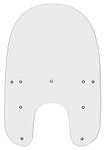 Memphis Shades Clear 19" Plastic Windshield for Harley FXR/XL/FXD (MEP6330)