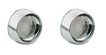 Kuryakyn Deep Dish Bezels with Lenses for Bullet Turn Signals Smoke (2107)