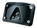 Kuryakyn Curved Laydown Black License Plate Mount (3148)