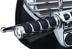 Kuryakyn ISO Chrome/Black Cable Style Handlebar Grips (6205)