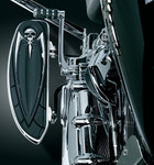 Kuryakyn Chrome Relocation Bracket Kit for Driver Floorboards (4588)
