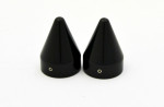 LA Choppers Axle Caps Spikes - Gloss Black (LA-7811-00B)