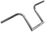 LA Choppers 1" Bourban Ape Chrome Handlebar w/10" End Rise (LA-7381-10)