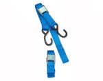 Parts Unlimited 1" HD Cam Buckle Blue Tie Downs w/Built-In Assist (3920-0073)