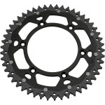 Moose Dual Alloy Rear Sprocket Black 52 Tooth (1210-1472)