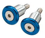 Moose Blue Aluminum Bar End Set (0634-0472)