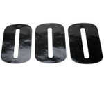 Moose 3-pk Adhesive 6" Race Numbers Black #0 (4310-0660)