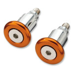 Moose Orange Aluminum Bar End Set (0634-0473)